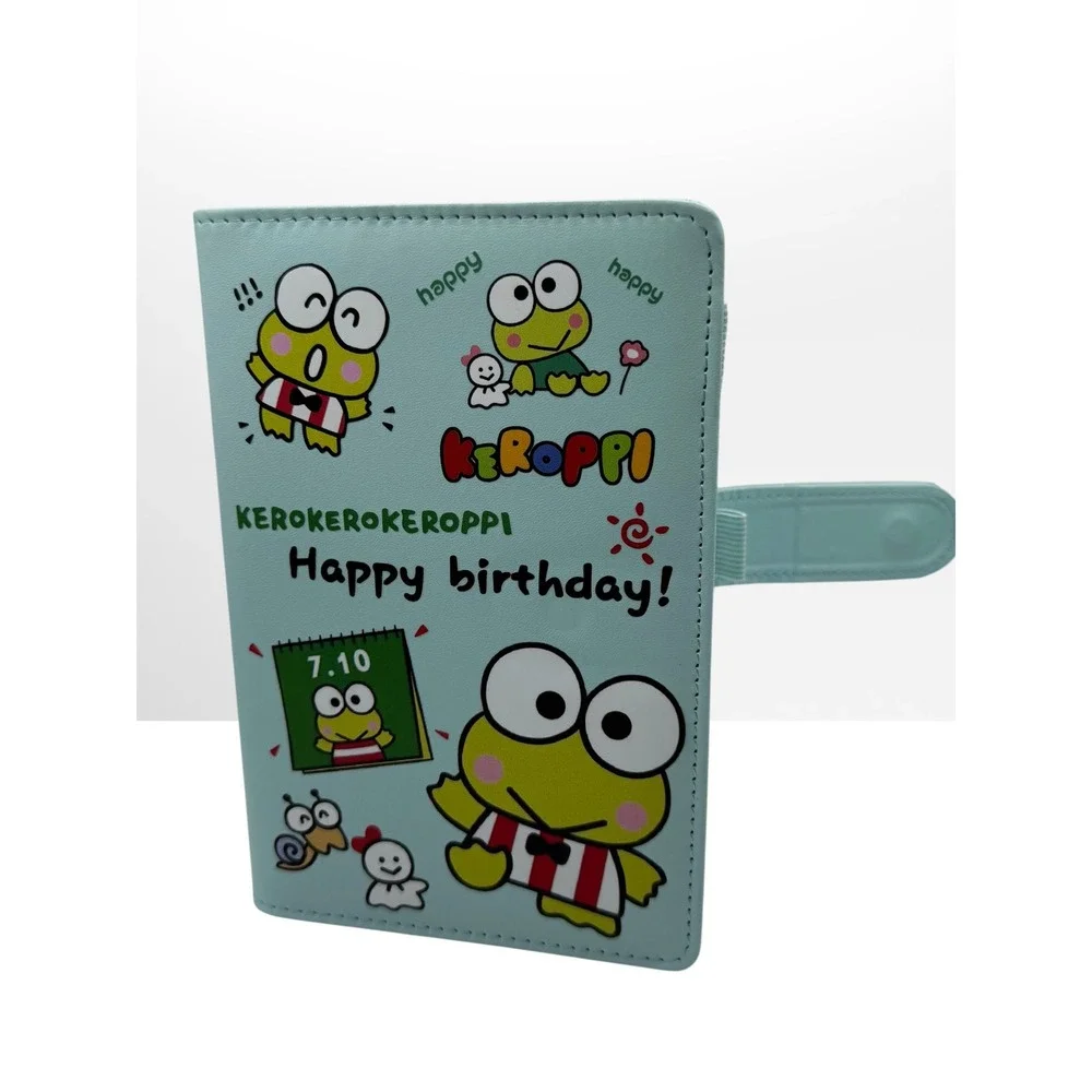 Sanrio Keroppi Happy Birthday 6 Ring Binder Planner Journal Blue A6 Grid Paper